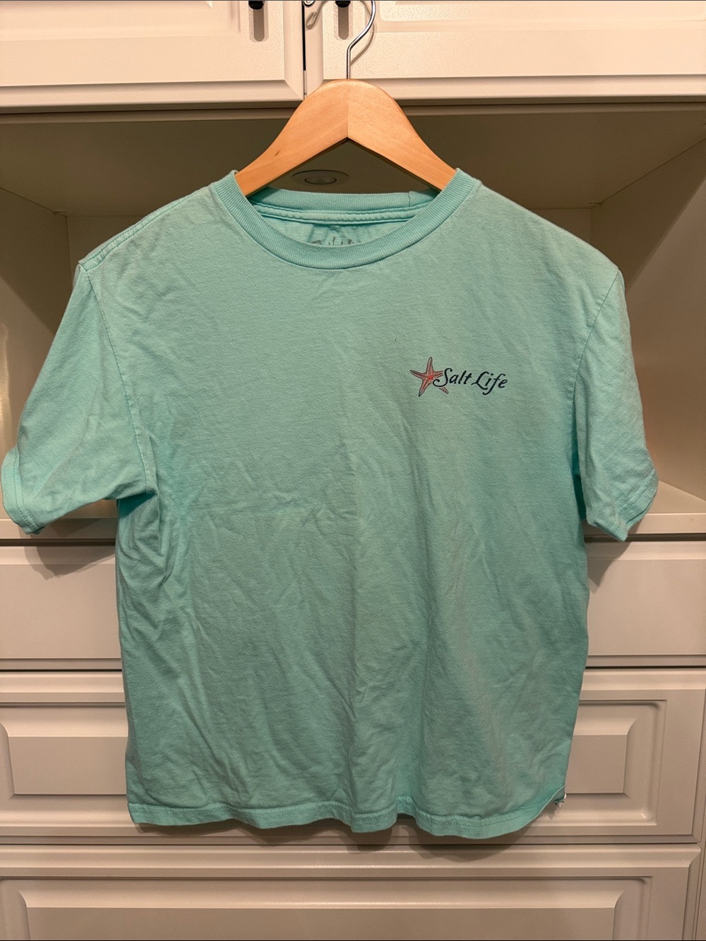 Boy’s Salt Life Short Sleeve Tee in Aqua